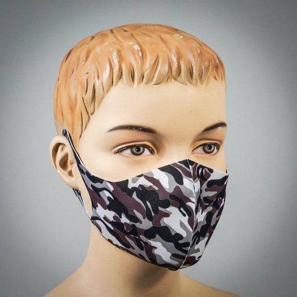 3 PACK KIDS FACE MASKS CAMOUFLAGE CAMO DESIGN - Picture 2 of 10